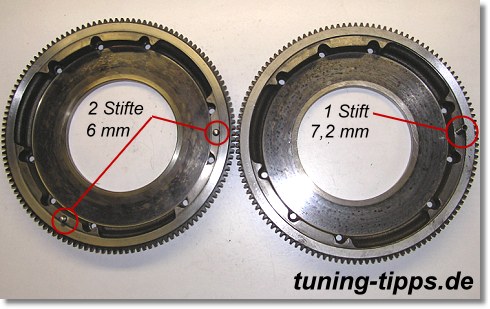 Fixierung 6 mm und 7,2 mm Druckplatte Golf GTI